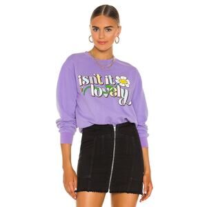 New BSR Samii Ryan purple sweatshirt 'isn't it lovely" Size Medium